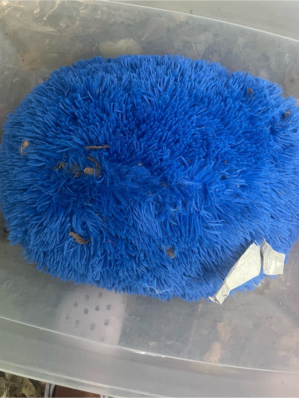 Mainstays Royal Blue Shag Accent Pillow